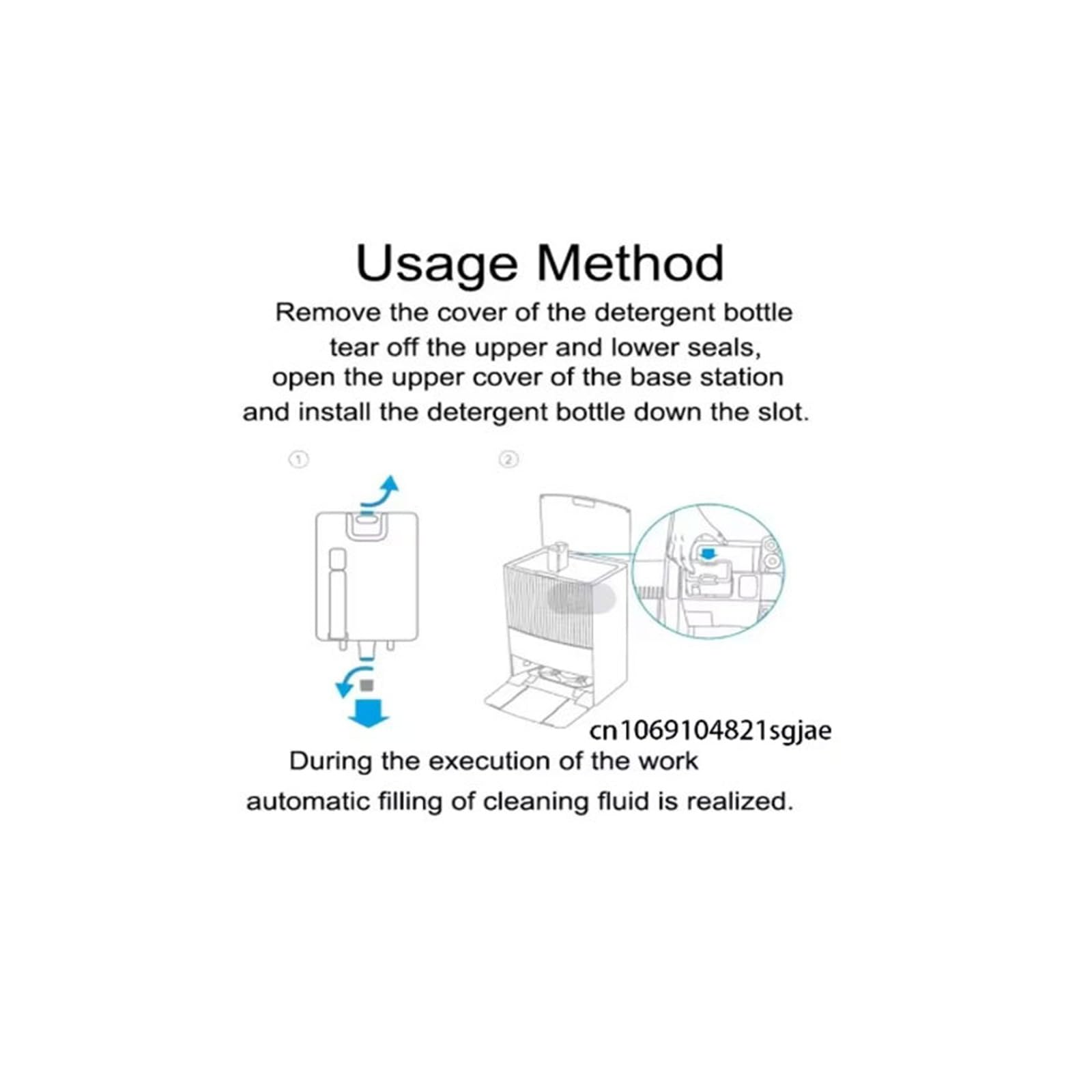 Reinigungslösung, Kompatibel Mit Dreame, L10s Pro Ultra Heat / X40 Ultra/ X30 W10 Pro Staubsauger, Spezielle Bodenreinigungsflüssigkeit, 500 Ml