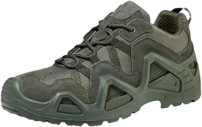Waterproof Hiking Work Boots, Men's Tactical Boots,Low Cut Training Shoes,Outdoor Lightweight Work Boots,Breathable Desert Boots,Suit for Tactical, Military, Combat, Motorcycle