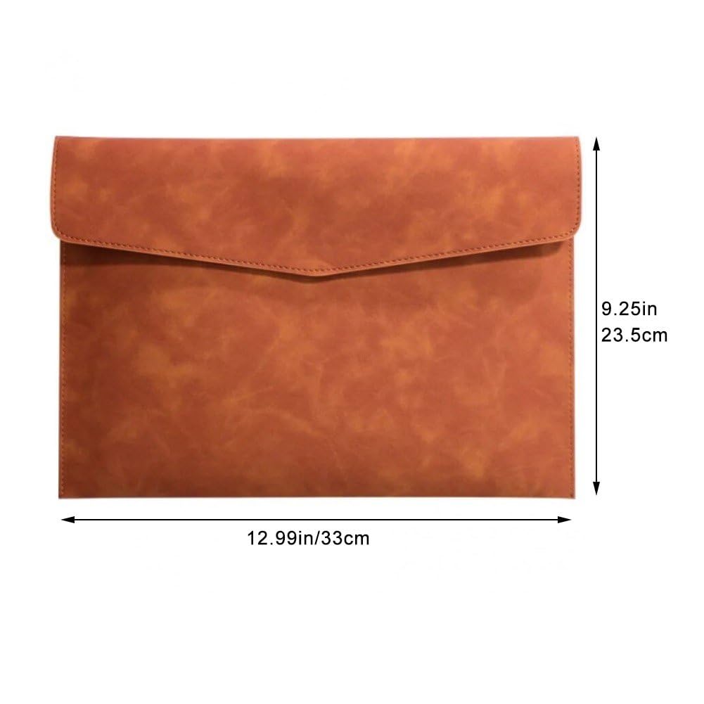 Carpeta De Archivos, Porta Documentos A4 De Cuero PU, Organizador De Archivos, Estuche De Cartera De Sobres para Hogar, Escuela, Oficina, Papelería