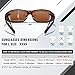 DUCO Polarized Wraparound Fitover Glasses Wear Over Sunglasses for Men Women UV Protection Sun Glasses 8954 (Tortoise Frame Brown Lens)