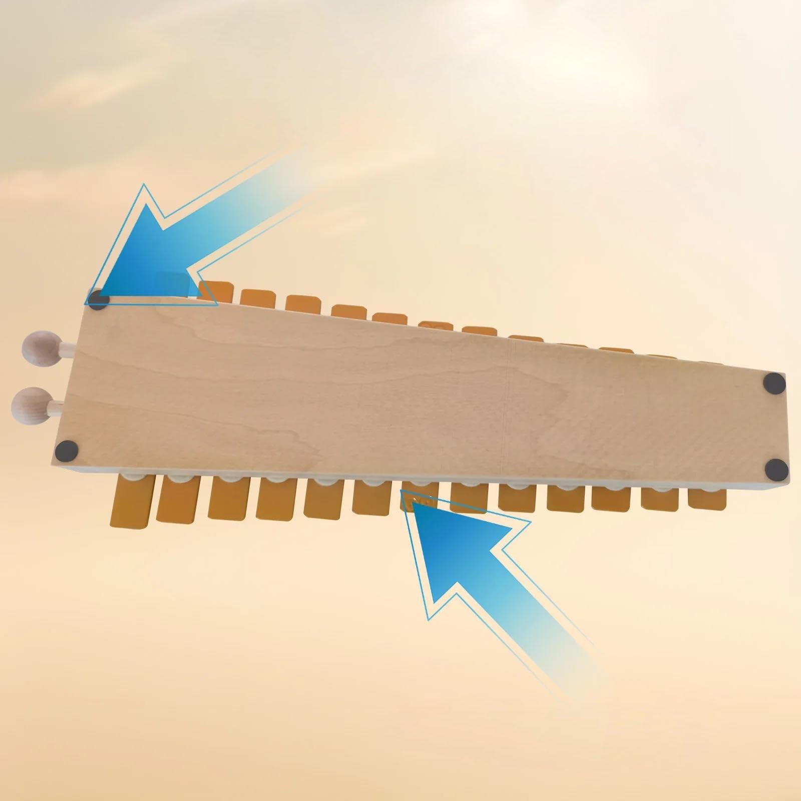 Instrument Ksylofonowy 13 Nut Glockenspiel Klasyczny Kolor Drewna Ksylofon Metalowe Klawisze Perkusyjny Rytm Ręczny Instrument Muzyczny