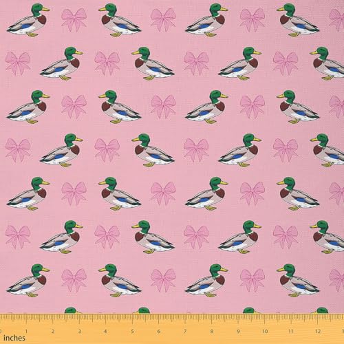 Tissu de couture canard colvert rose 460x150cm pour coudre des accessoires
