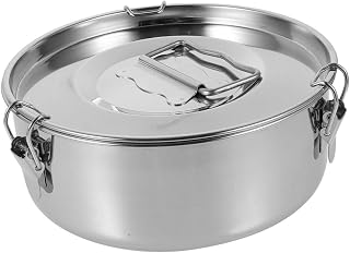 Stainless Steel Flan Mold with Lid Multi-Functional Steamer Pan for Pressure Cookers Outdoor Camping Cooking Accessory Single Layer Flan Baking Tool