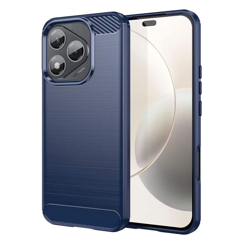 Image of Hybrid Carbon Fiber Back Case for Honor 400 Lite (Blue)