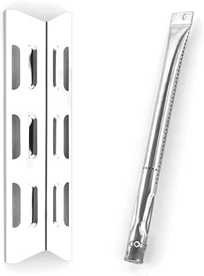 Repair Kit for Bond GSF3016E, Bbqtek SSS3416TB, SSS3416TCS, GSF2616AC, Broil Chef 06695001, GSF2616AK Includes 1 Grill Burner & 1 Heat Tamer