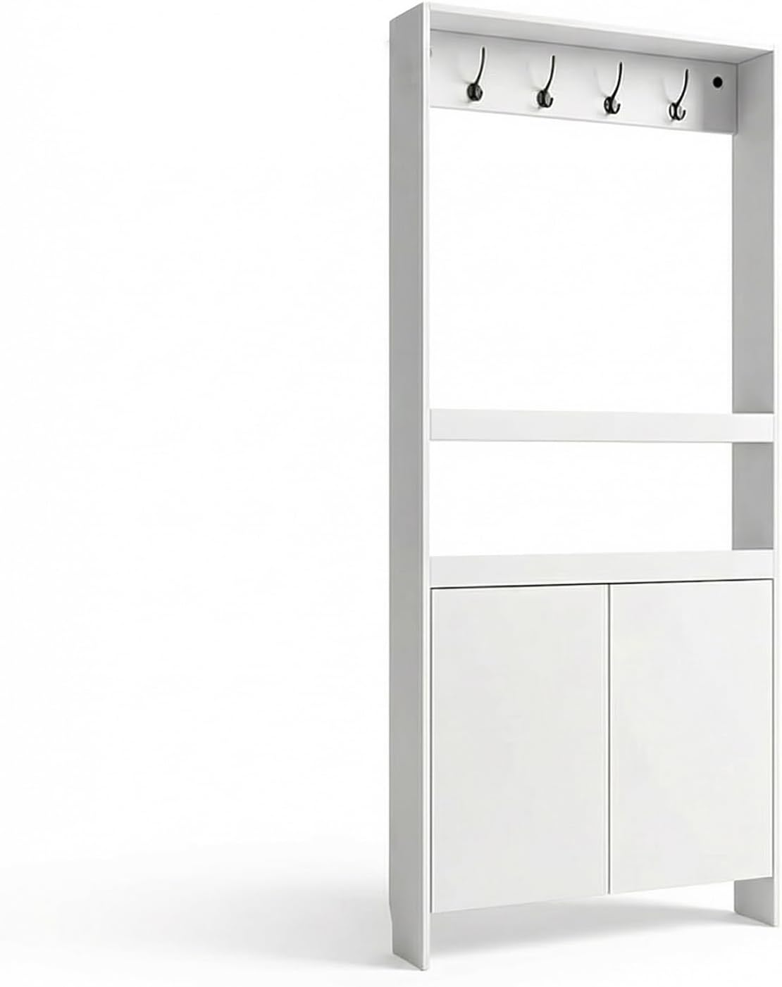 Behind The Door Bookshelf, Door Rack Organizer Wooden, Tall Narrow Floor Standing Bookcase for Toys and Story Books in Bedroom and Nursery(Pink,Style5 31.5 * 4.7 * 70.9")