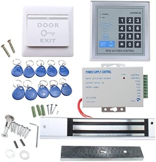 RFID Door Access Control System Kit, AGPtEK Home Security System With 280kg 620LB Electric Magnetic lock 110-240V AC to 12v DC 3A 36w Power Supply Proximity Door Entry keypad 10 Key Fobs EXIT Button - coolthings.us
