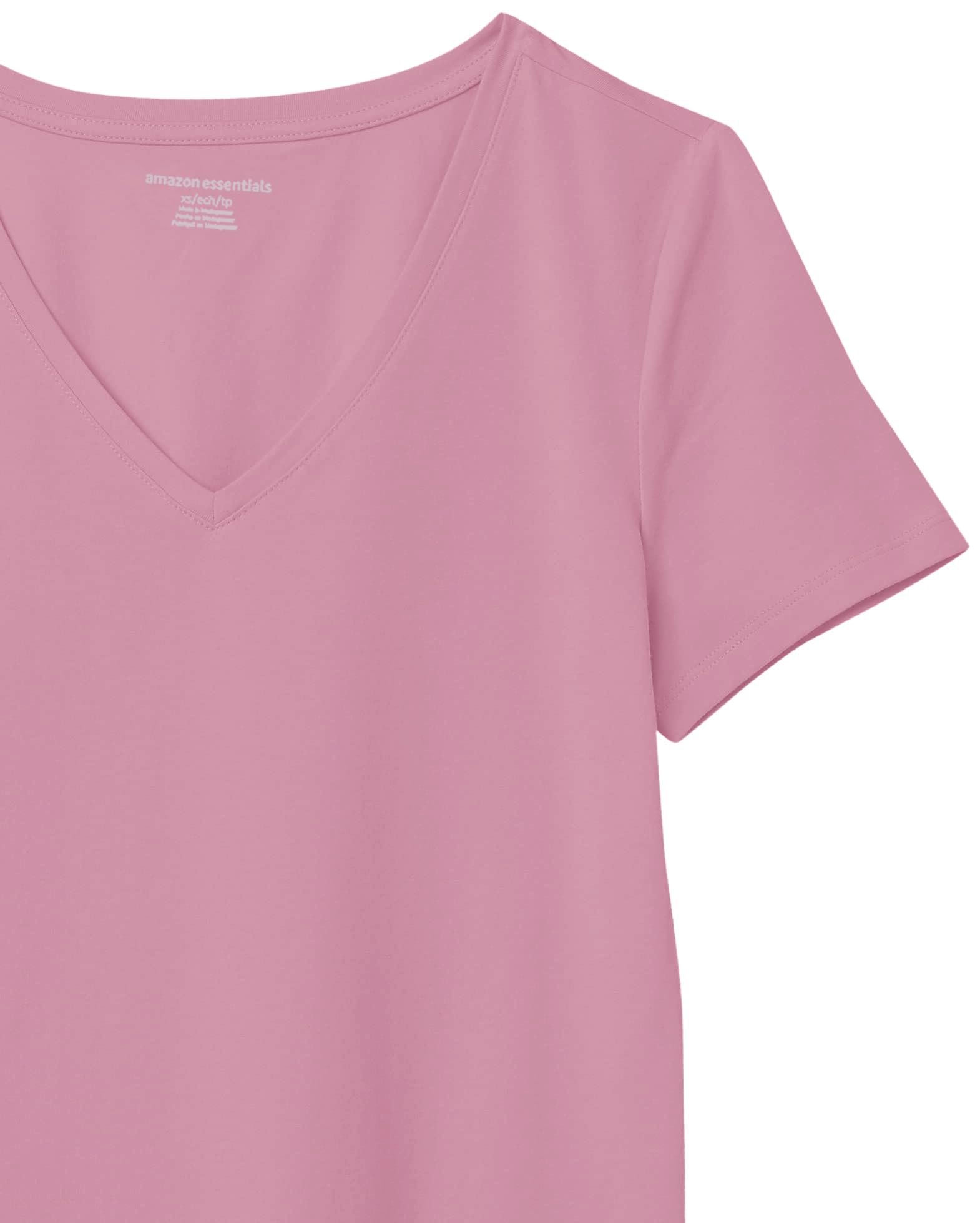 Amazon Essentials Women's Regular-Fit Short-Sleeve T-Shirt (Crewneck and V-Neck Options), Multipacks — view 94