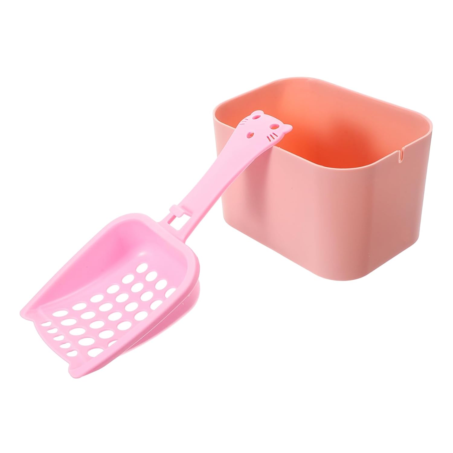 HANABASS 3sets Cat Litter Scoop with Bucket Lightweight Cleaning Tool for Easy Litter Box Maintenance for Store Use