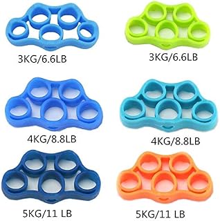 KINGSOO Hand Grip Strengthener Finger Stretcher Strength Trainer for Forearm Exercise/Guitar Finger Strengtheners/Rock