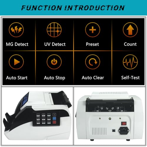 Detector De Falsificação LED Multimoeda, Máquina De Contagem De Notas Estrangeiras, Detecção Dupla U