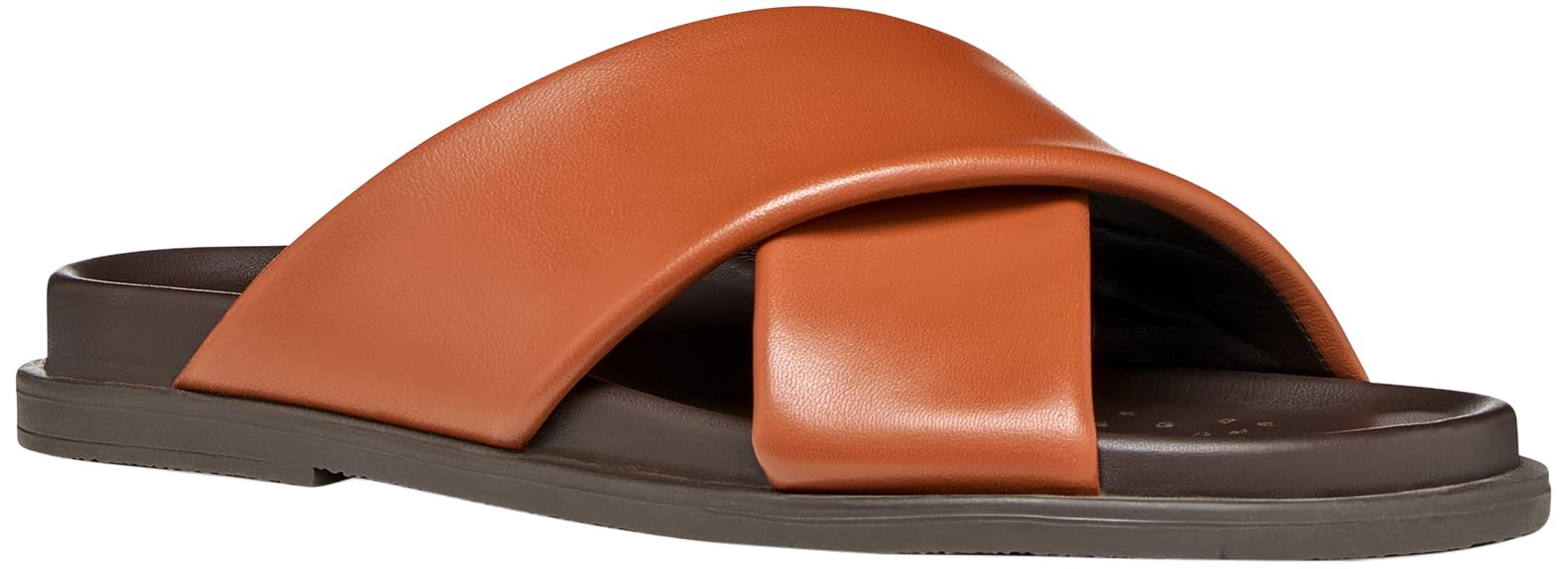 Geox Women's D ADELASH B Flat Sandal, Brick, 39 EU