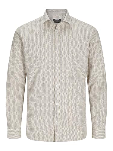 Jprblablackpool-Maglietta Elasticizzata LS Aw24 SN Camicia Casual Minerale vestibilità L uomo aderente giallo