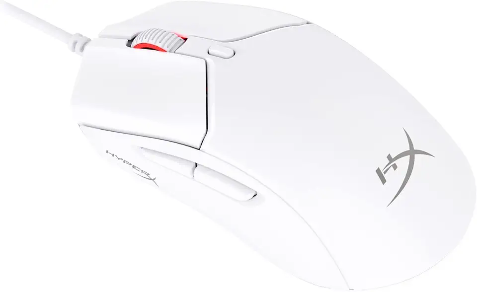 Mouse Gamer HyperX Pulsefire Haste 2 - Design Super Leve de 53g, Sensor de precisão HyperX 26K, Até 26000 DPI, 8000HZ, Cabo Ultraflexível, Branco (6N0A8AA)