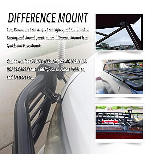 House Tuning Led Light Bar Clamps 1.25 Inch -Pack 4,Tube Clamp Mount Kit 1-1/4 Bar Clamp Brackets For Motorcycle Atv Utv Trucks Boat Fog Light Mount (1.25" -Clamp Mount Kit) #TOP4