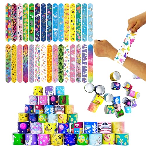 ZADEICK 30 pulseras de chismes para niños, pulseras de chismes, regalos de cumpleaños, fiestas