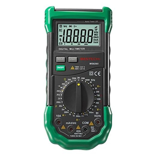 Mastech MS8265 Scharfes Digital Multimeter 20000 Counts Fehlbedienungswarnung