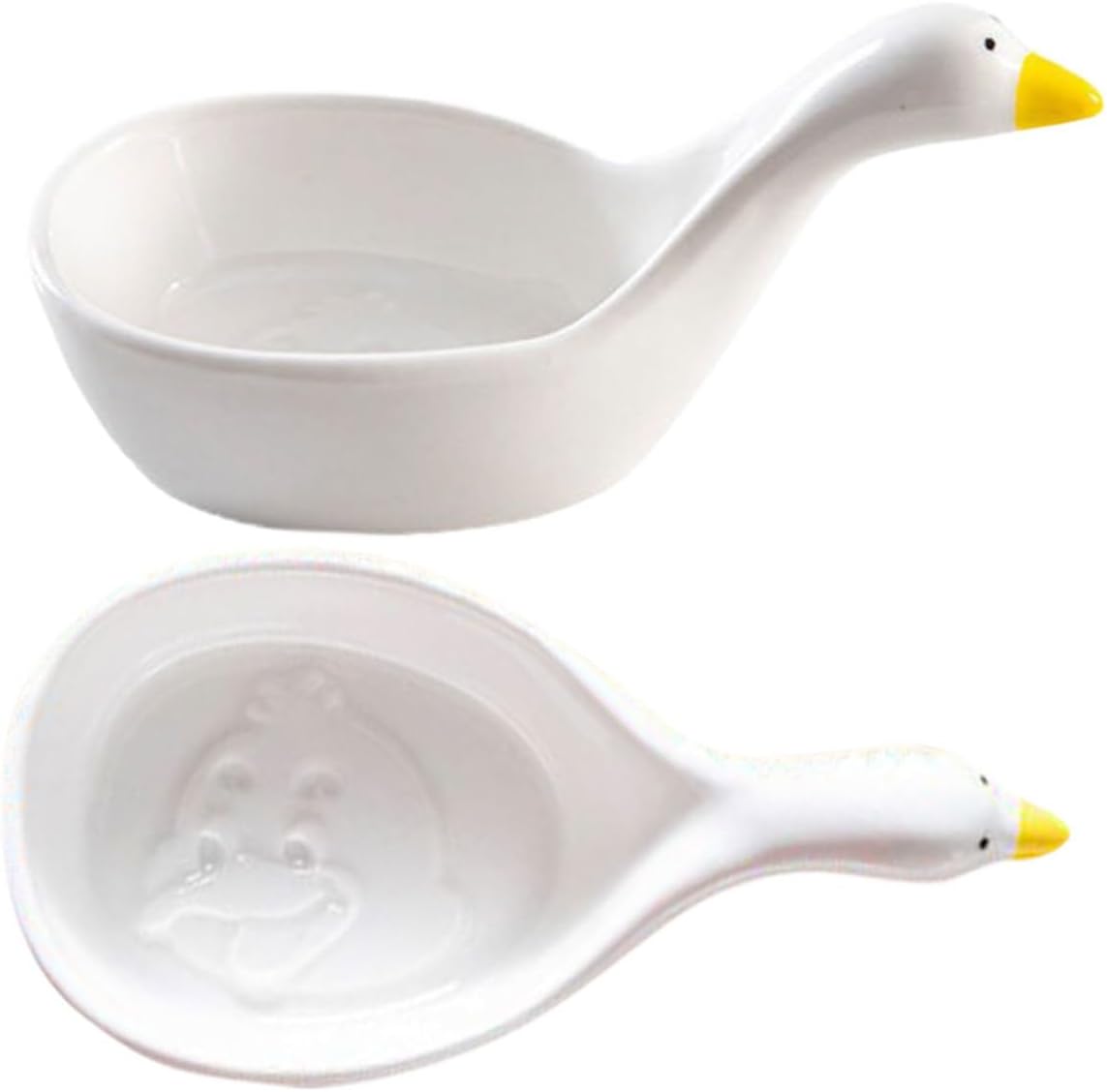 2pcs Ceramic Soy Sauce Dipping Bowls Small Porcelain Dish for Appetizers Seasoning Vinegar Compact Lightweight Side Dish Plates with Stable Base for Kitchen and Party Use