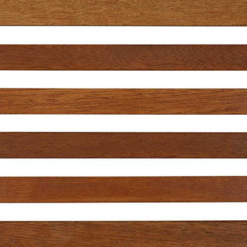 Sunnydaze Meranti Wood Outdoor Folding Patio Chairs - Set of 2 - Teak Oil Finish