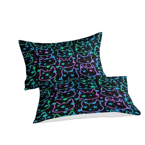 Housse de couette fille imprimé chat pour décorer une chambre d'ado cocooning - 6