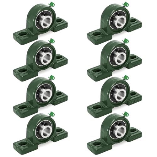 Hacaroa 8 Pack UCP204-12 Pillow Block Bearing, 3/4