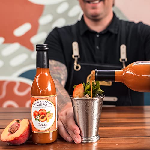 Liquid Alchemist Peach Syrup For Drinks - Real Ingredients Make Our Peach Puree For Cocktails A Perfect Peach Bellini Mix - Our Peach Flavoring Syrup Is Non-Gmo & Vegan thumb #8