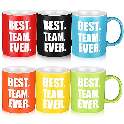 Yaomiao 6 Pcs Christmas Team Mugs