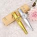 2 pcs Metal Kazoo instrumentos musicales, Metal Turutas Carnaval con 2 Membrana...
