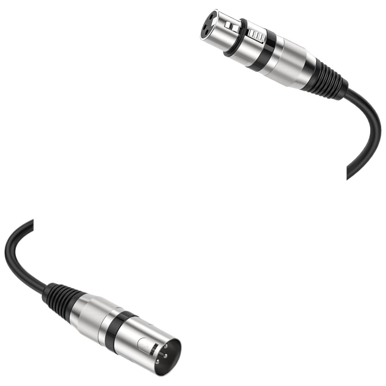 Audio-Mikrofon, XLR-Stecker auf XLR-Buchse, buntes Patchkabel, Schlangenkabel, 3-poliges Mikrofonkabel (rot, 300 cm)