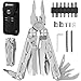 BIBURY Multitool Pliers Pro BI2045 with Spare Parts Kit, Foladable Multitools with Replaceable Wire Cutters and Saw, Upgraded Scissors and Screwdriver Set, Ideal for Camping, Fishing, Survival