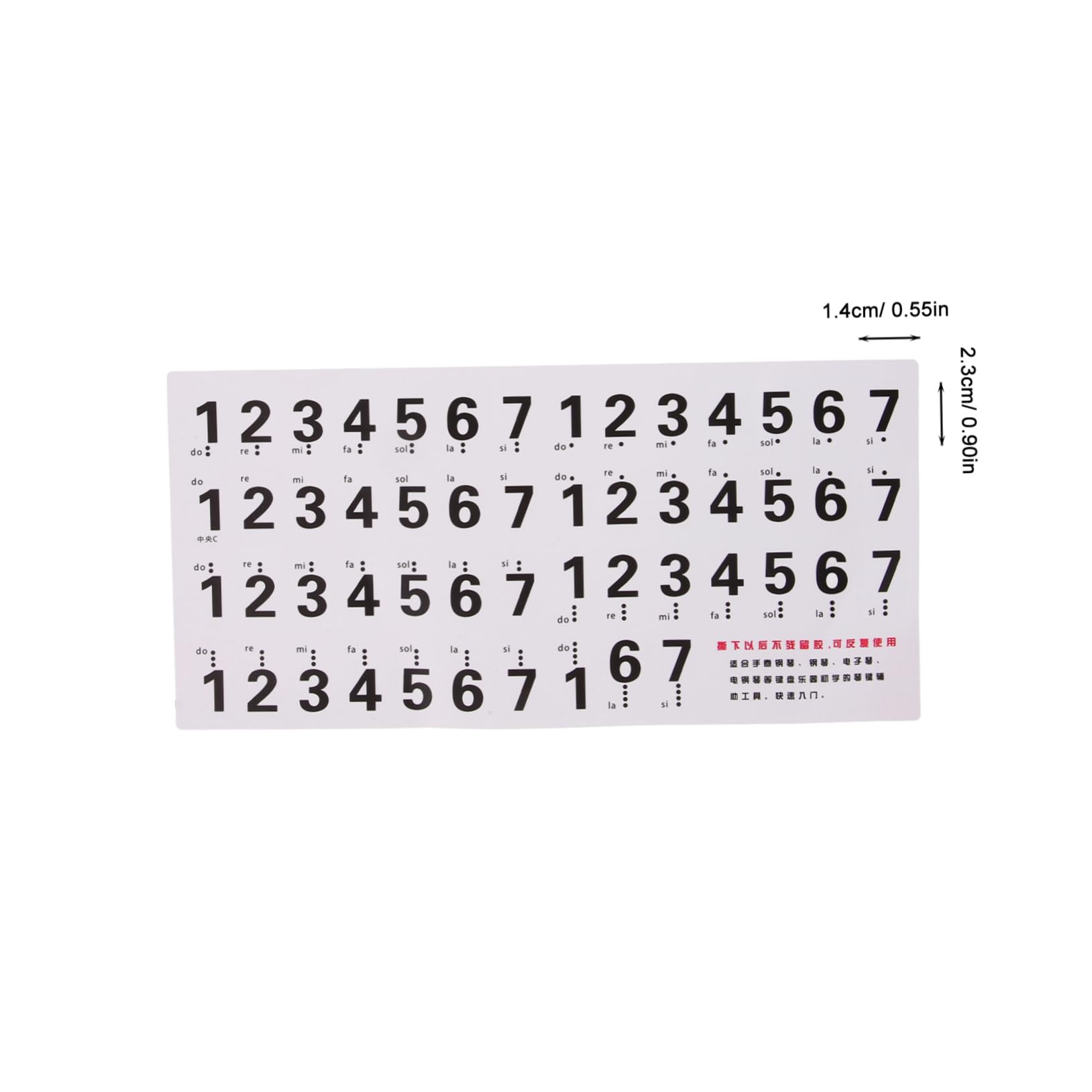 FUNOMOCYA Piano Keyboard Sticker Set 88 Keys Non-Fading Anti-Sweat Wear-Resistant Piano Key Stickers Easy to Apply Remove