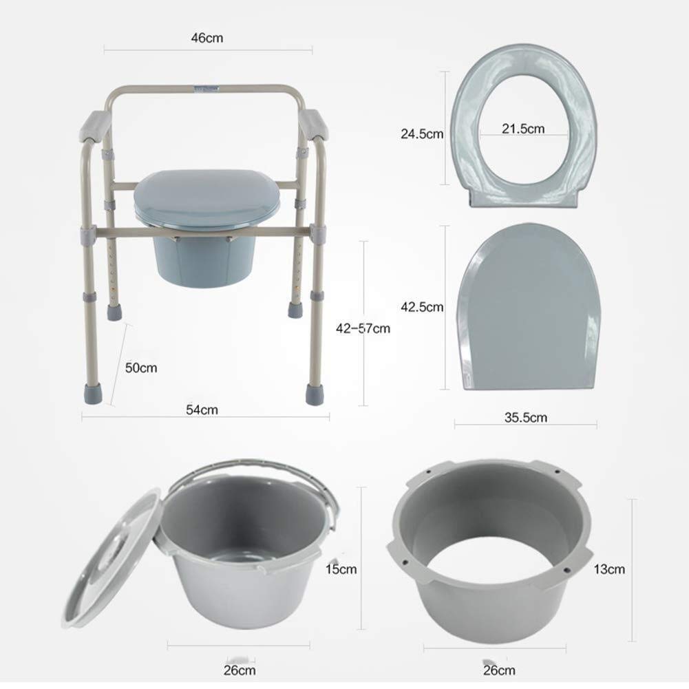 Sgabello da Doccia, Sedile da Doccia, Sedile per WC Regolabile, Sedia Comoda Indipendente, Cuscino per Vasino Portatile per Anziani