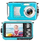 YISENCE デジカメ 防水 水中カメラ デジタルカメラ 3メートル防水 フルHD 1080P 30 MP 16倍デジタルズーム 動画&写真 連続撮影 コンパクト 耐衝撃 誕生日プレゼントブラック 子供用 (blue)