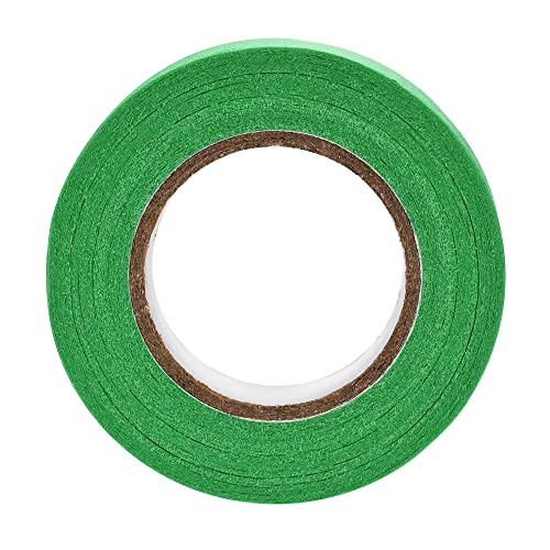 Image of uxcell 3Pcs 25mm 1 inch Wide 20m 21 Yards Masking Tape Painters Tape Rolls Dark Green