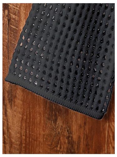 WDIRARA Girl's Round Neck Long Sleeve Hollow Out Sweater Sheer Pullovers Top4