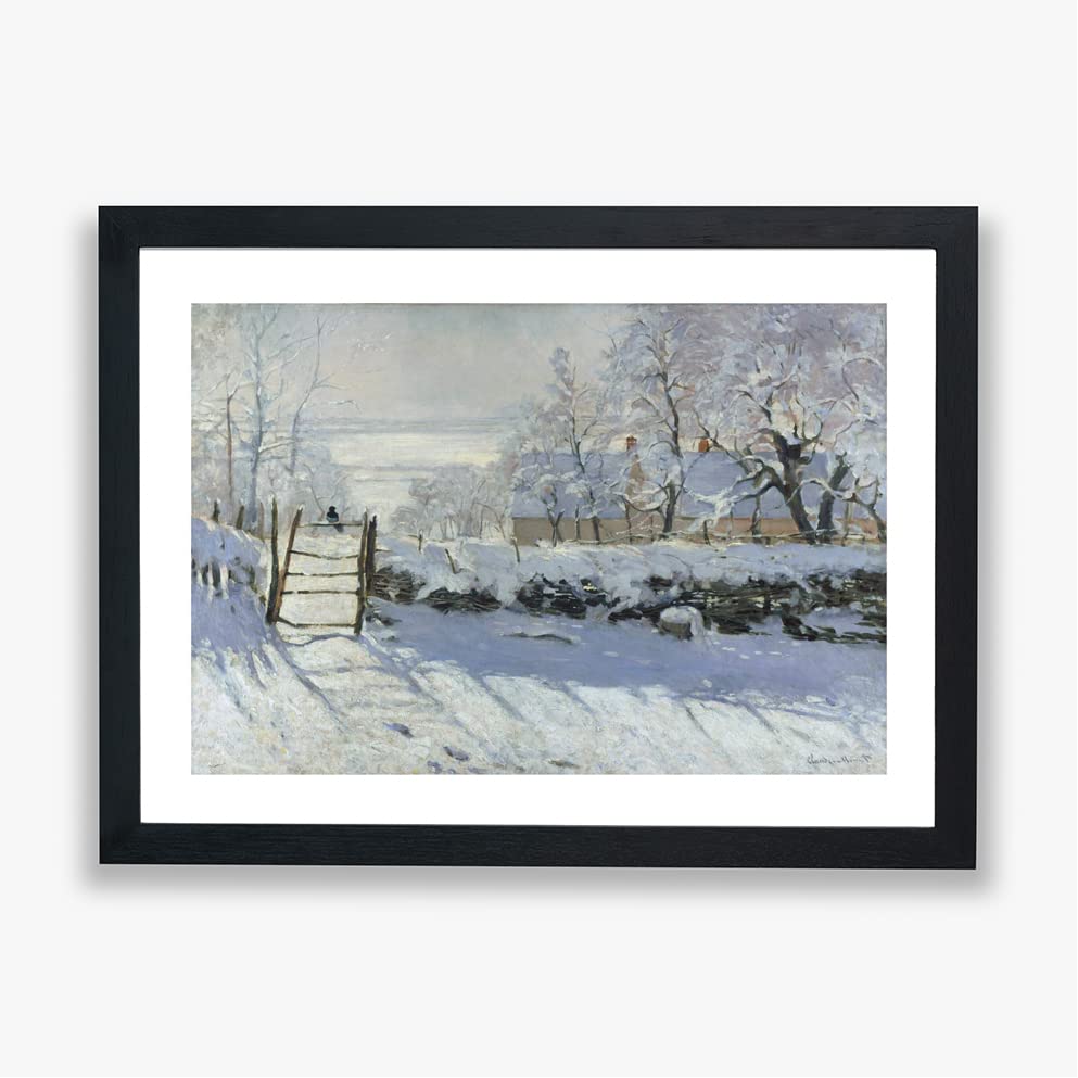 Claude Monet La Pie affiche encadrée petit format cadeau idéal décoration