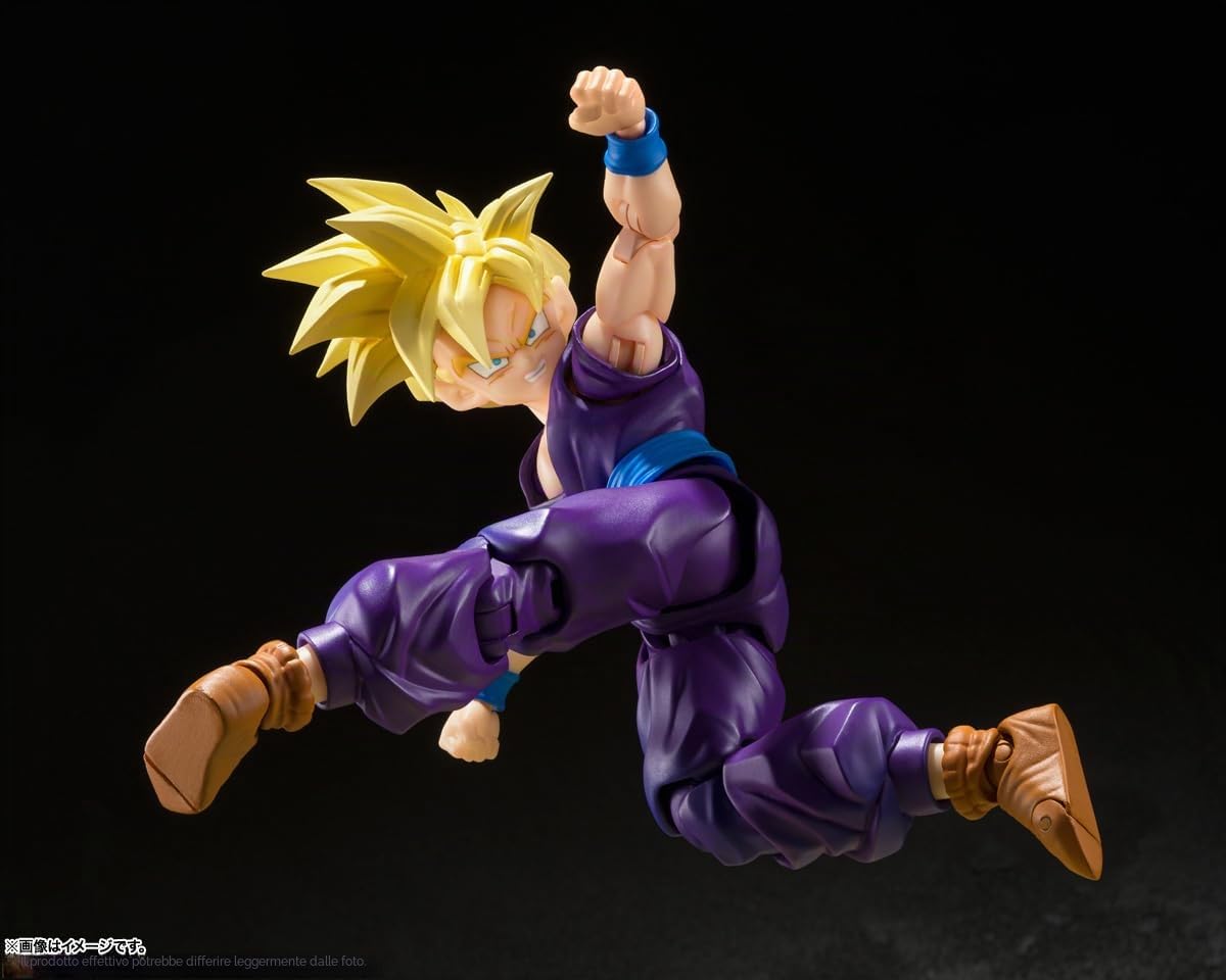 Bandai TAMASHII NATIONS - Dragon Ball Z - Super Saiyan Son Gohan - Il guerriero che ha superato Goku Spirits S.H.Figuarts Action Figure | Dragonball Z Statuetta S.H. 15,2 cm Figuarts - Super Saiyan Gohan Warror Who Overpassed Goku