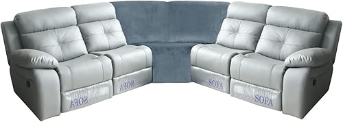 Miniatura 2 de MIFXIN Funda para sofá esquinero, 1 pieza, de terciopelo, elástica, para sofá reclinable seccional, funda para sofá reclinable en forma de L,