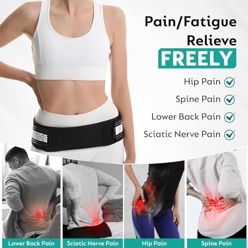 Image of ARPK Back Pain Belt Lower Back Support Brace for Men and Women- Anti-Slip Sciatica Pain Relief - Sacroiliac SI Joint Hip, Pelvic Beltt - Back Pain Belt For Women - REGULAR SIZE (grey)