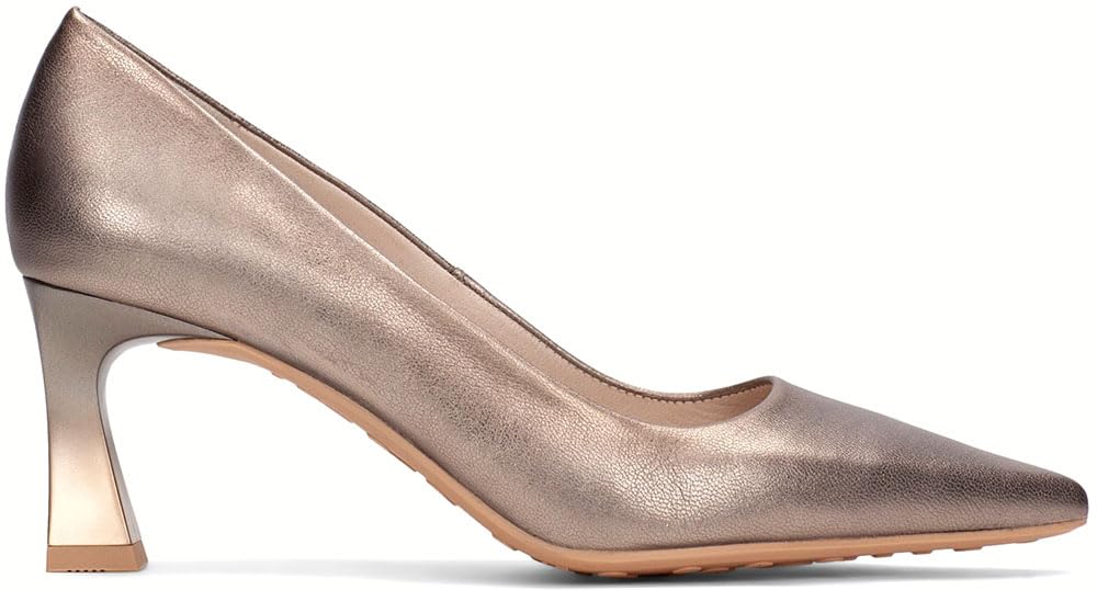 Salons HISPANITAS Giorgia en cuir argent métallique 35 EU, l'art du soulier féminin