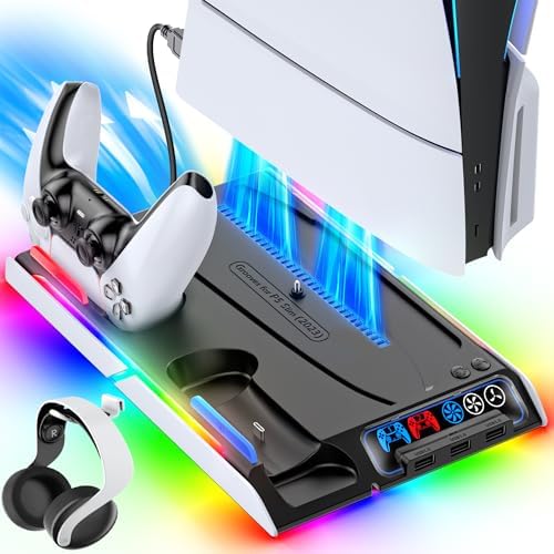 Amazon.co.jp: 2023新型 PS5 Silm/PS5 縦置き スタンド 冷却ファン付き 