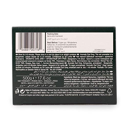 Ahmad Tea Té Negro Hojas Sueltas Earl Grey, 500 Gramos - Imagen 7
