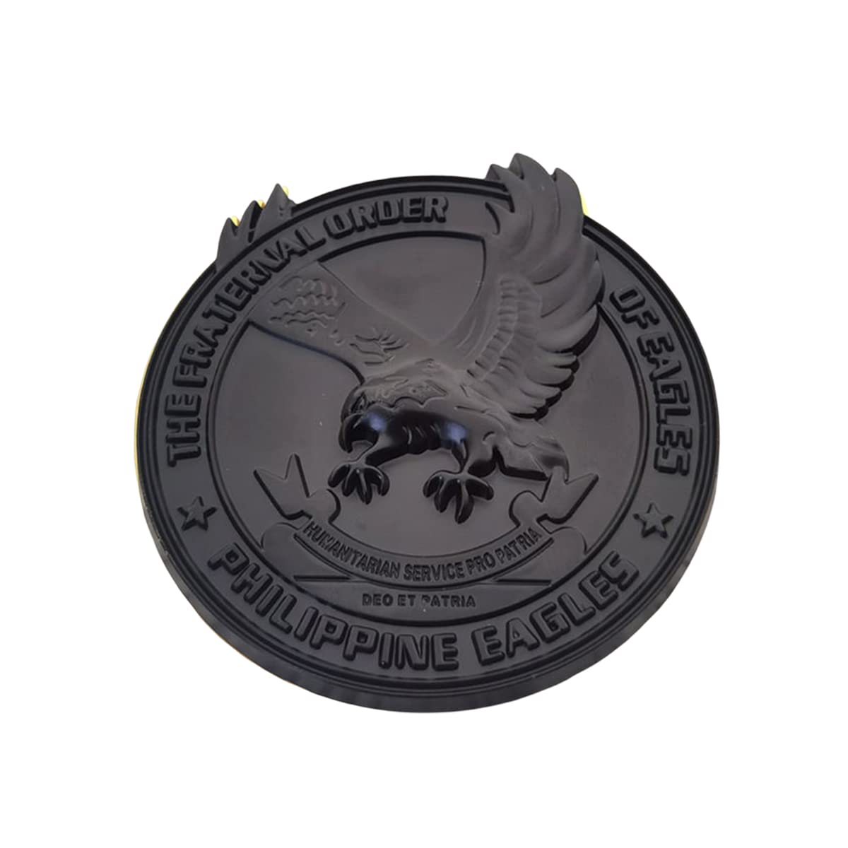 Eagle Car Emblem, 3D Philippine Eagle Stickers for Auto Bumper Window, Zinc Alloy Metal Badge Decal with 3M Strong Adhesive, Vehicle Decoration Accessories Universal for Truck, SUV, RV