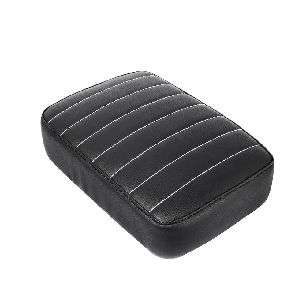 Asiento trasero para moto custom rectangular cojín de pasajero Dyna Touring 7