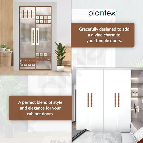 Image of Plantex Door Handle /200mm Main Door Handle for Wooden Door /Pull-Push Handle for Main Door /Door Accessories - Pack of 1 (611, PVD Rose Gold)
