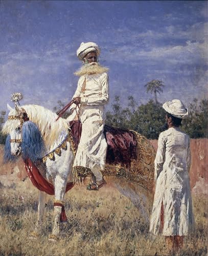 Poster cavalier à Jaipur Vereshchagin - Décoration murale graffiti pour bureau moderne