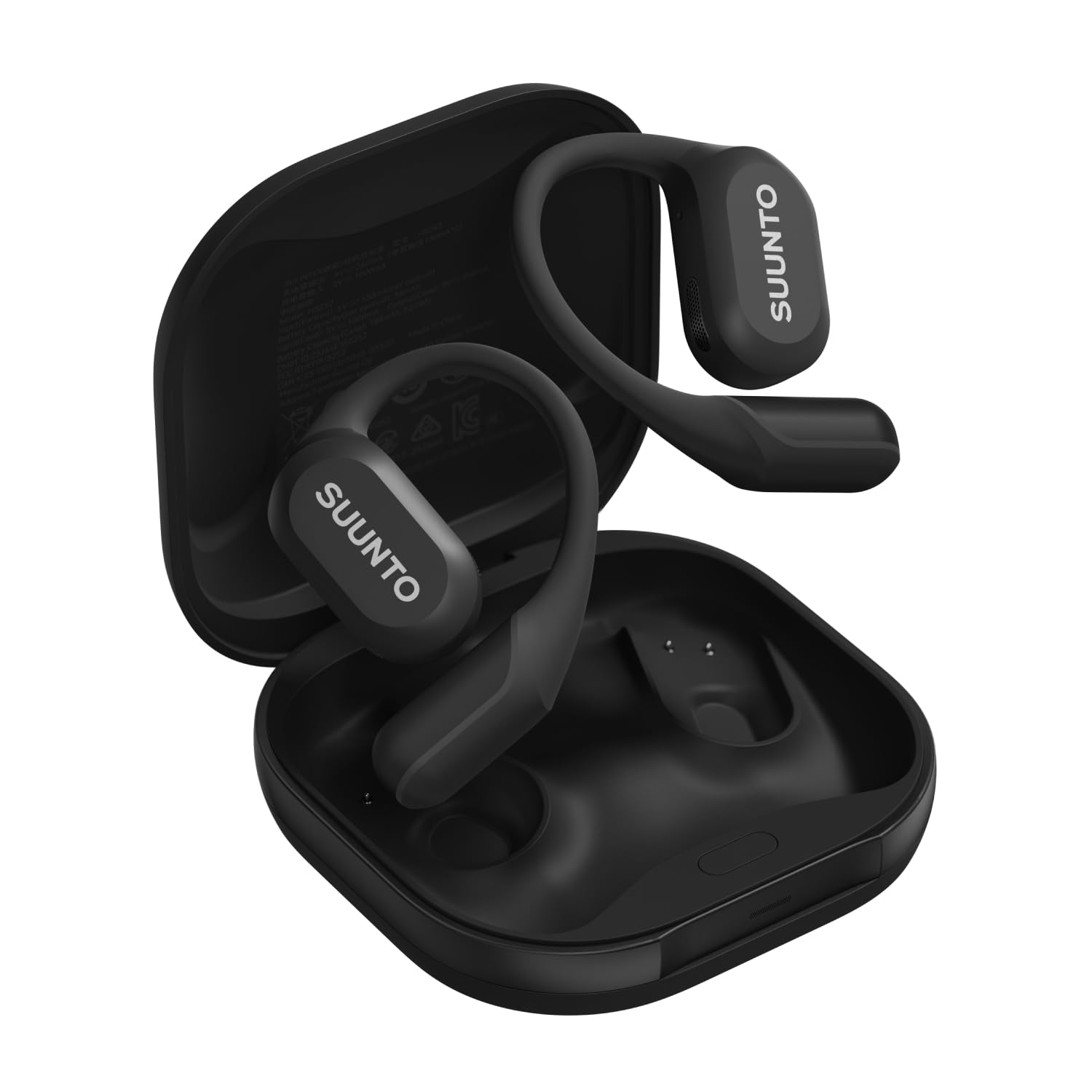 SUUNTO Spark – sportowe słuchawki douszne typu Open Ear, lekkie i wygodne, wodoodporność IP55, do 36 h odtwarzania, Bluetooth 5.4, sterowanie ruchem głowy – do treningu i codziennej aktywności.