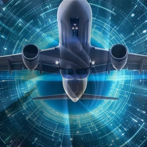 Parure de lit microfibre impression 3D avion de ligne pour ado