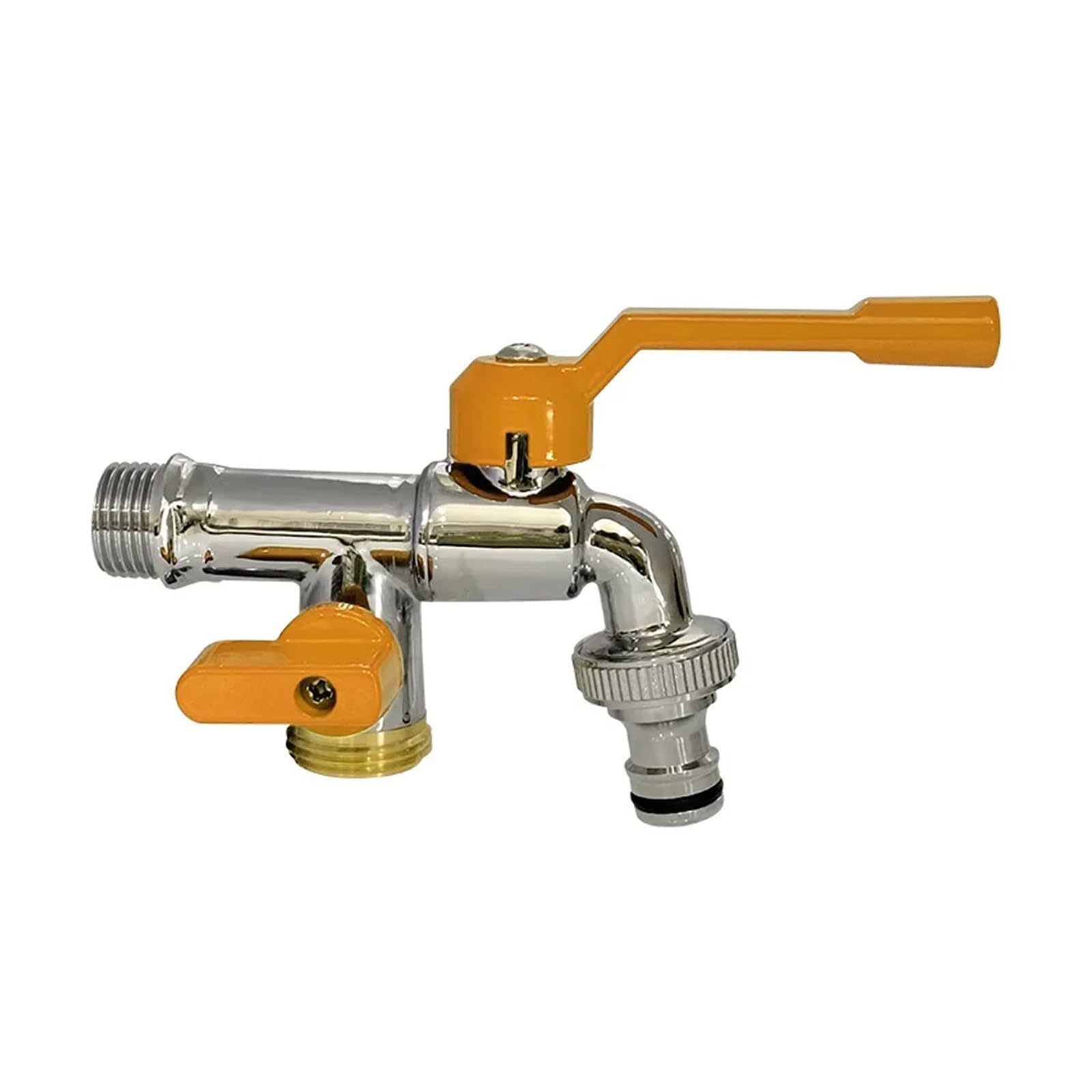 Grifo de latón para hogar exterior con doble salida de alta gama DN20