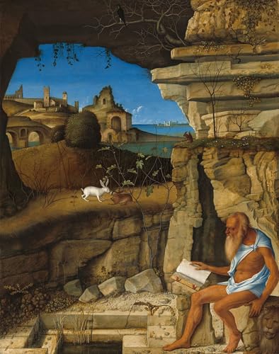 Póster de lienzo Saint Reading de 60x90cm para decorar el dormitorio con arte